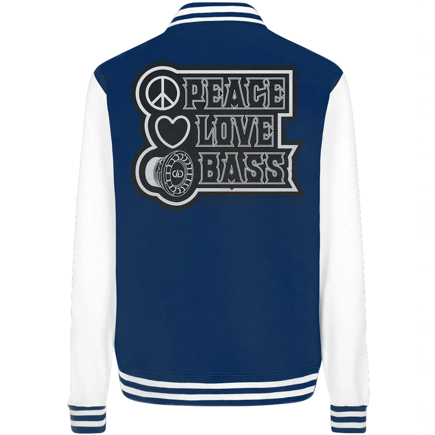 DD Audio-Peace love bass College Jacket-Jacken und Zipper-masori-kaufen
