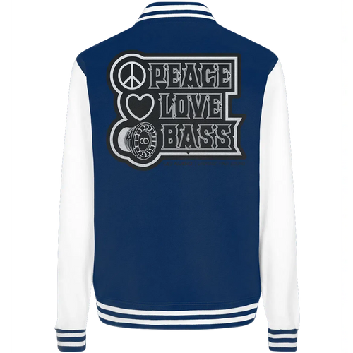 DD Audio-Peace love bass College Jacket-Jacken und Zipper-masori-kaufen