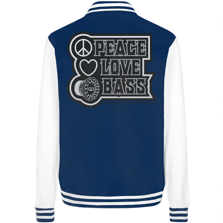DD Audio-Peace love bass College Jacket-Jacken und Zipper-masori-kaufen