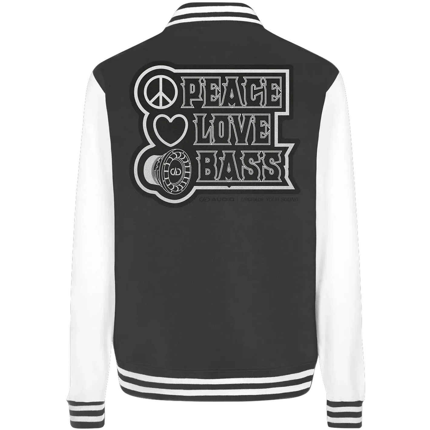 DD Audio-Peace love bass College Jacket-Jacken und Zipper-masori-kaufen