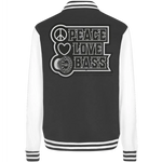DD Audio-Peace love bass College Jacket-Jacken und Zipper-masori-kaufen