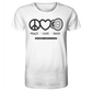 DD Audio-Peace love bass Shirt-T-Shirt-masori-kaufen