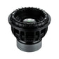 The Deaf Bonce Apocalypse DВ-3.5K 12 black subwoofer features a ribbed rubber surround, metal basket, and large magnet, shown on a white background.