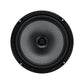 Il Deaf Bonce Hannibal Easy 165X è un diffusore coassiale rotondo nero a 2 vie da 6,5 con tweeter centrale a cupola, mostrato frontalmente su sfondo bianco.