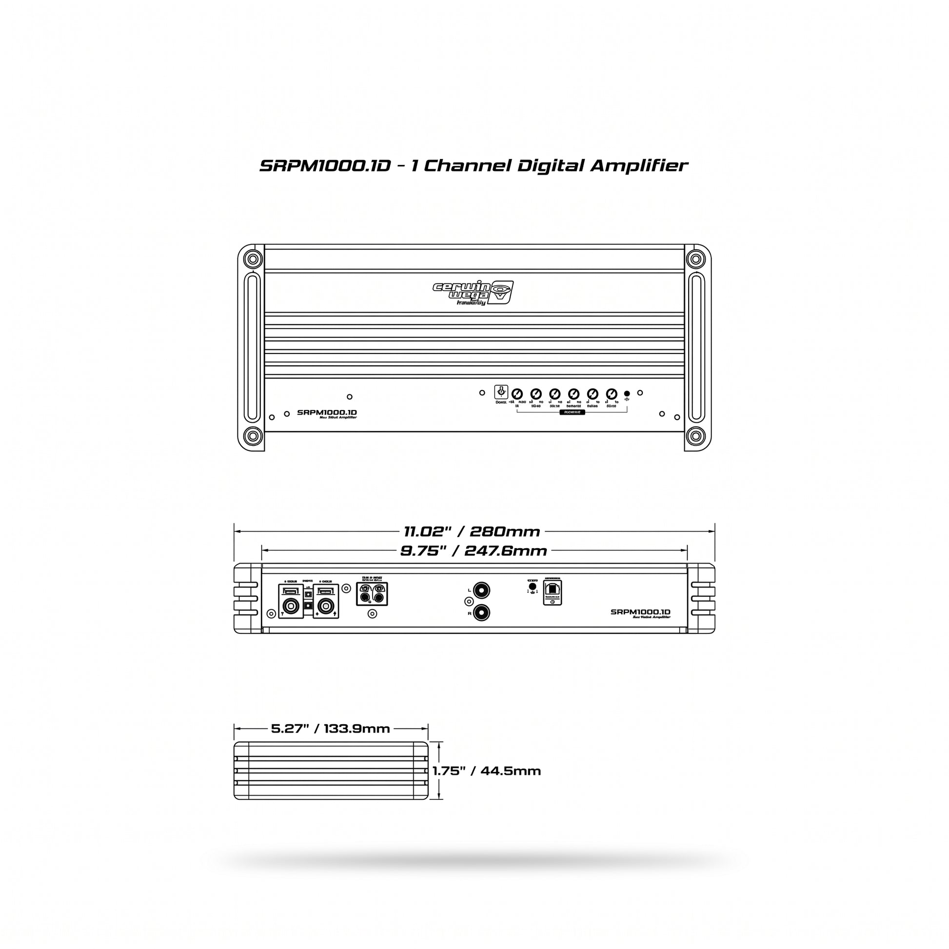 Cerwin Vega-RPM Stroker SRPM1000.1D-1-Kanal Verstärker-masori-kaufen