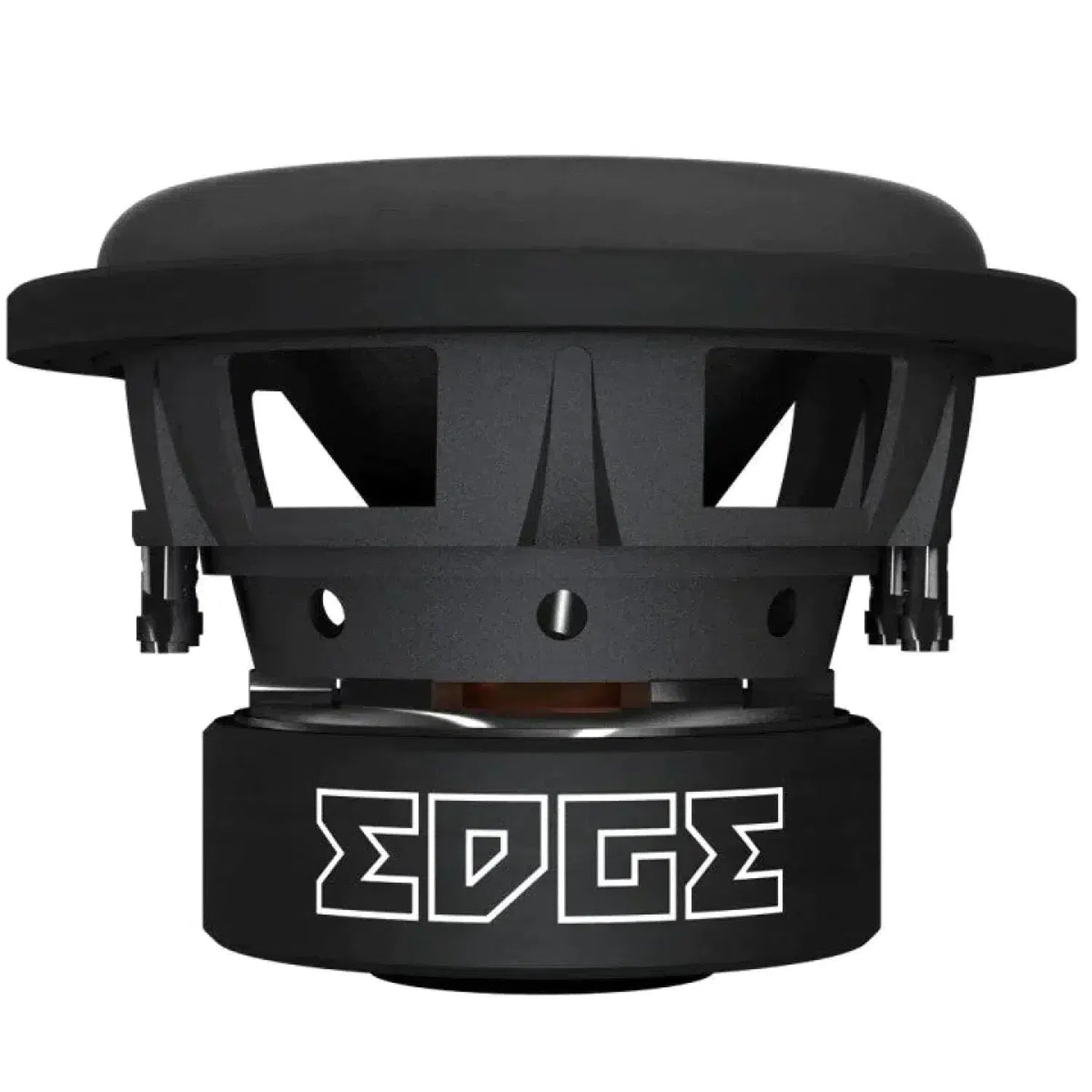 Edge Street EDS15D2-E0 15-Zoll-Subwoofer mit dicker Gummisicke, Bassreflex-Gehäuse für tiefe Bässe, 3200 W Leistung, Edge-Logo, abgebildet auf weißem Hintergrund.