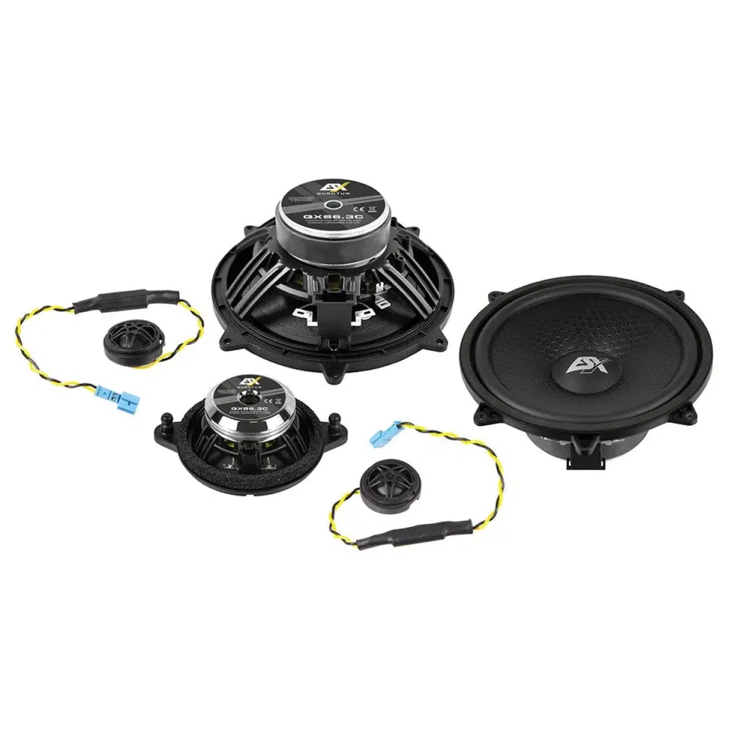 ESX Pacchetto Audio QXE120 + QS-TWO-ISO Per Mercedes W124 – Altoparlanti 12 Cm E Amplificatore Plug & Play