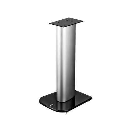 El Focal ARIA S 900 es un soporte de altavoz metálico con placa superior rectangular, columna cilíndrica y base negra, ideal para los altavoces Aria.