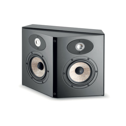 Le Focal ARIA SR 900 est un haut-parleur surround bipolaire noir à 2 voies avec des woofers Flax et des tweeters compacts qui sintègrent dans tous les coins de la pièce.