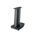 Le Diablo Utopia Evo Stativ de Focal est un pied denceinte noir et moderne avec des pointes de découplage, une large base, une colonne de support centrale et une plaque de montage pour la stabilité et le style.