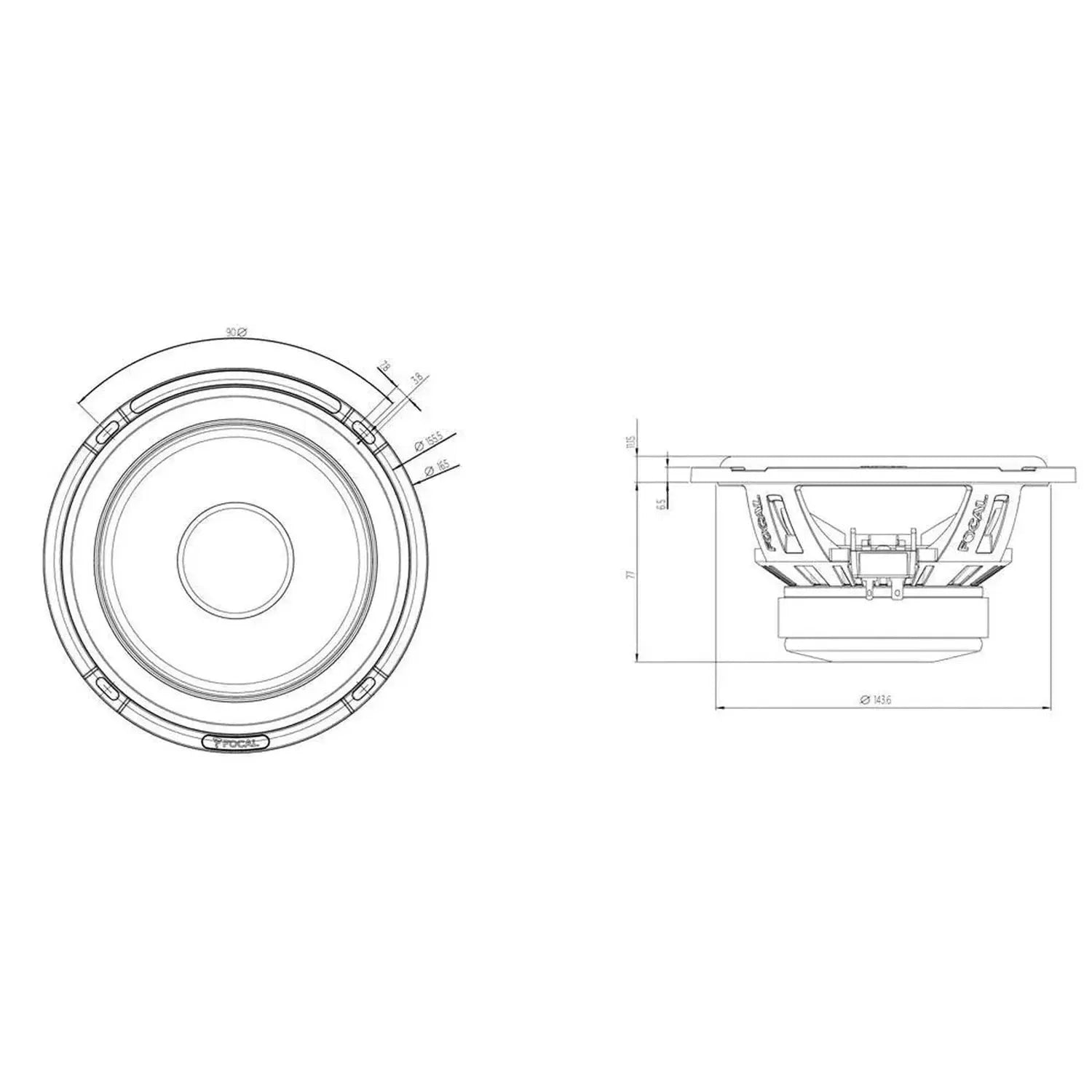 Focal-Flax Evo PS165F3E (B-Ware)-6.5" (16,5cm) Lautsprecherset-masori-kaufen