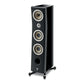 Die Focal Kanta N°2 ist ein hoher, schwarzer 3-Wege-Standlautsprecher mit drei Treibern, einem Hochtöner und einer vorderen Bassöffnung für High-Fidelity-Sound auf vier stabilen Füßen.