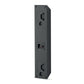 Altavoz Focal OnWall 301 negro, alto y rectangular, que se muestra por detrás con tres asas empotradas y un panel de conexiones: ideal para configuraciones de cine en casa.