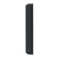 El Focal OnWall 302 es un altavoz de pared negro, alto y delgado con orificios de montaje superior e inferior y un pequeño logotipo frontal.