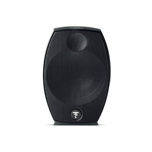 Altavoz Focal Sib Evo negro, ovalado, con frontal de rejilla y un pequeño logotipo circular cerca de la parte inferior, sobre fondo blanco.