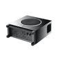 The Focal Sub Air is a black, rectangular subwoofer with powerful bass, a top-facing speaker, rear control panel, and side vent for audio systems.