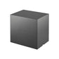 Boîte rectangulaire noire avec UTOPIA en relief sur la face avant pour le casque Focal Utopia 2022 Hi-Fi, présentée sur un fond blanc.