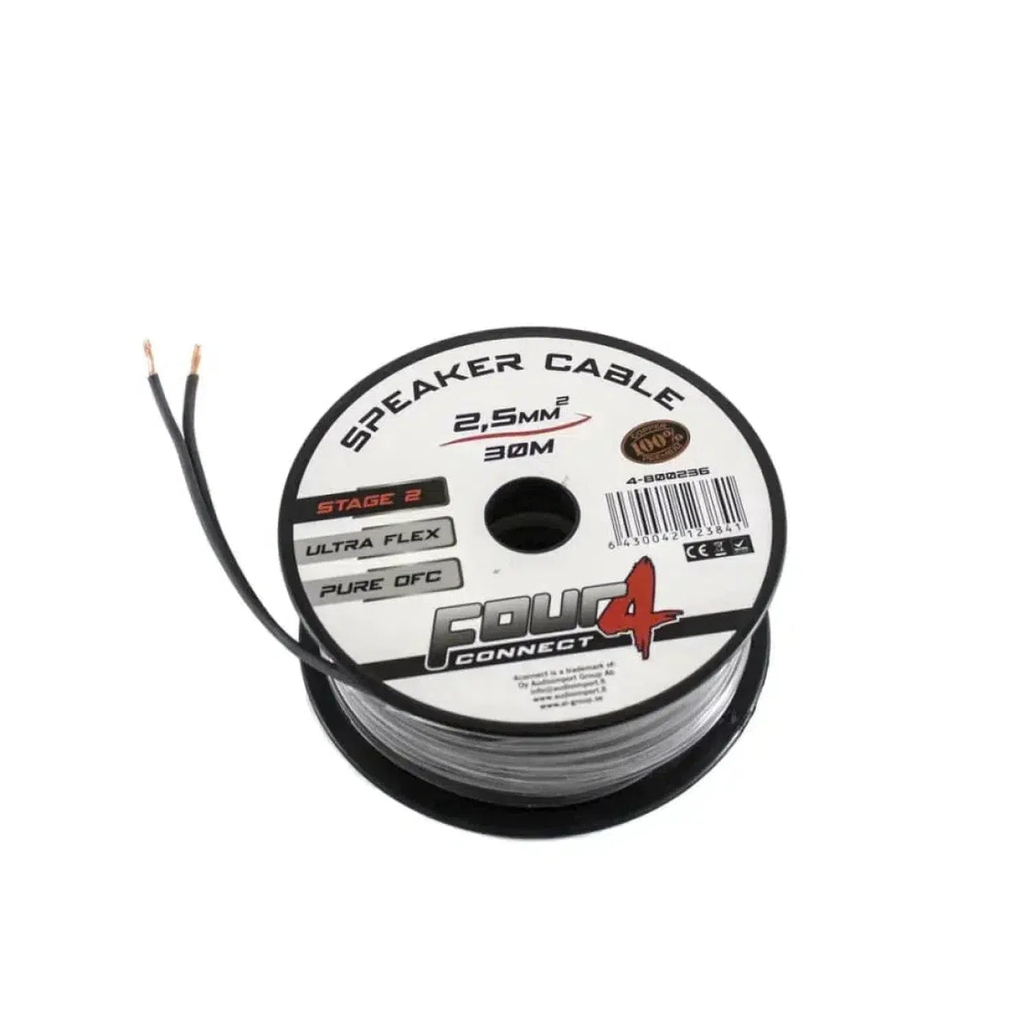 Four Connect-Stage2 2x2.5mm² OFC Meterware-2x2,5mm² Lautsprecherkabel-masori-kaufen