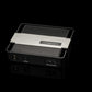 Lamplificatore monocanale Gladen Mosconi Pro 1|10 evo in classe D è raffigurato su una superficie nera lucida.