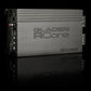 Amplificateur mono Gladen Rcore 1|1200 de classe D, doté de ports et de commandes visibles, présenté sur une surface noire brillante.