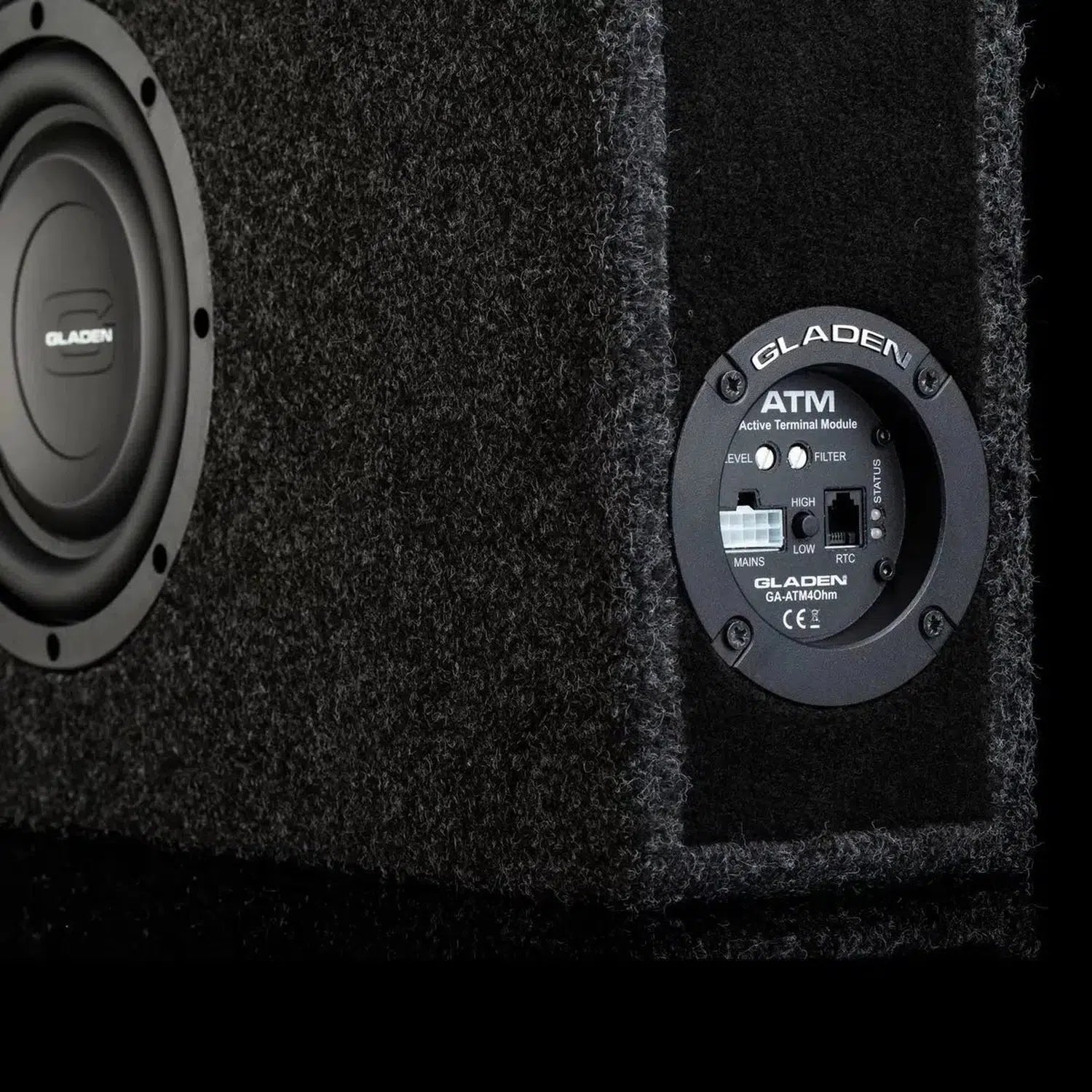 Gladen-RSX 08 Slim VB-CU- AC-10" (25cm) Aktiv-Gehäusesubwoofer-masori-kaufen