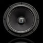 Close-up of a Gladen Sigma 200 speaker with hex cone pattern and geometric logo, ideal for car audio fans needing premium Tiefmitteltöner Auto sound.