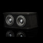 Il modello “Gladen Sigma SSW065 Dual” è dotato di due subwoofer da 6,5 pollici racchiusi in un elegante alloggiamento nero, presentato su una superficie riflettente davanti a uno sfondo scuro.