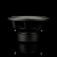 Il subwoofer Gladen Sigma SSWx12 da 12 pollici è raffigurato su uno sfondo nero, che ne mette in risalto il design elegante e moderno e le caratteristiche ad alte prestazioni.