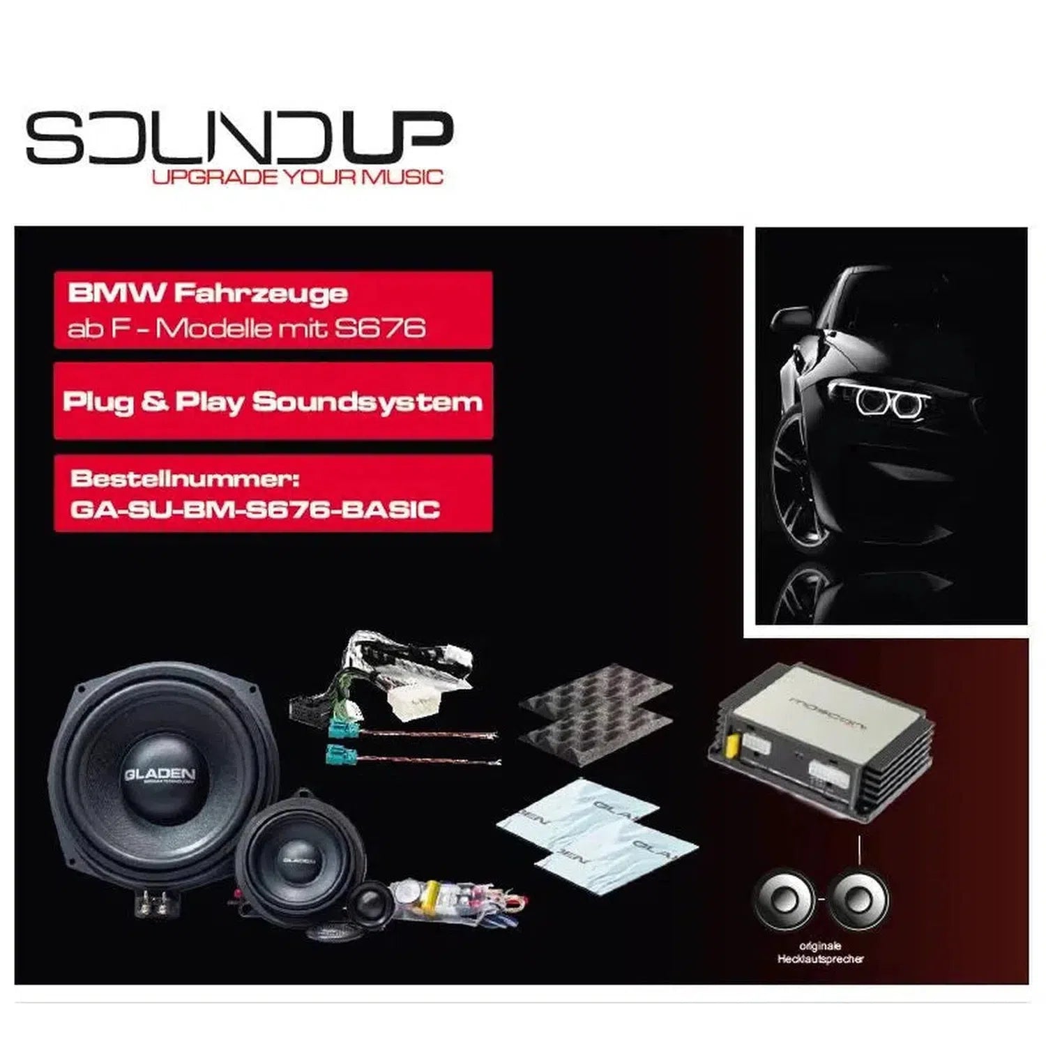 Gladen-Sound Up BM S676-BMW-Komplettset-masori-kaufen