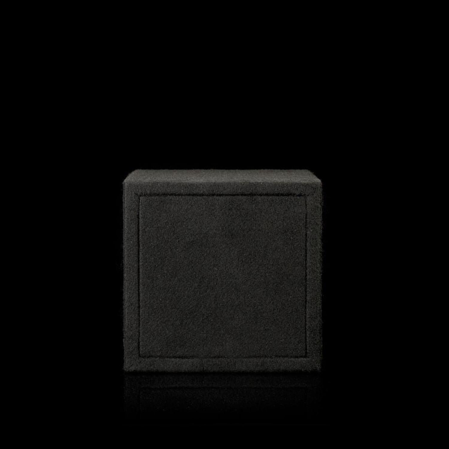 Un Gladen Subbox-Buz.1 nero e compatto è posizionato al centro di un semplice sfondo nero, il che mette particolarmente in risalto il suo design minimalista e monocromatico.