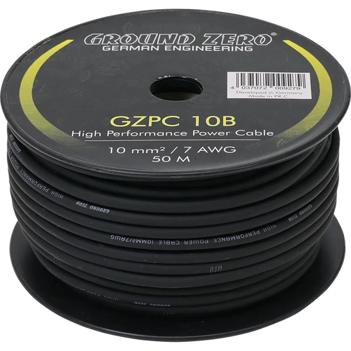 Ground Zero-GZPC 10B/GZPC 10Y Meterware-10mm² Stromkabel-masori-kaufen