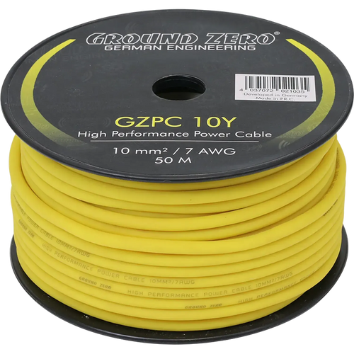 Ground Zero-GZPC 10B/GZPC 10Y Meterware-10mm² Stromkabel-masori-kaufen