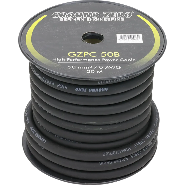 Ground Zero-GZPC 50B/GZPC 50Y Meterware-50mm² Stromkabel-masori-kaufen