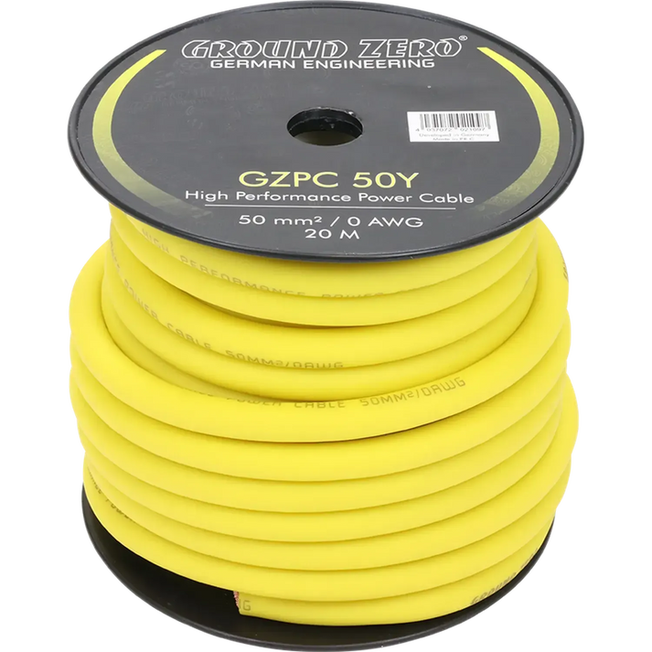 Ground Zero-GZPC 50B/GZPC 50Y Meterware-50mm² Stromkabel-masori-kaufen