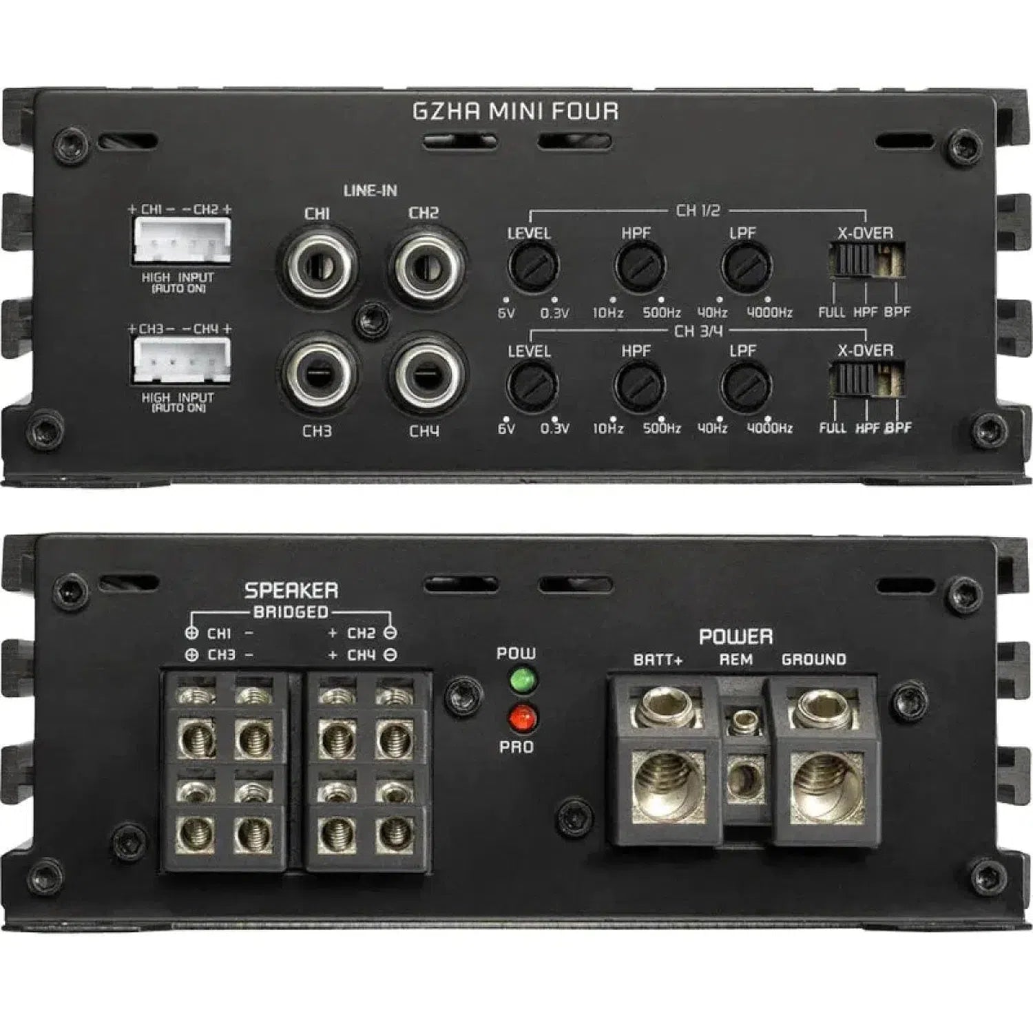 A*u様 GROUND ZERO GZHA MINI FOUR アンプ Ground Zero Hydrogen GZHA MINI FOUR 4-Channel Amplifier