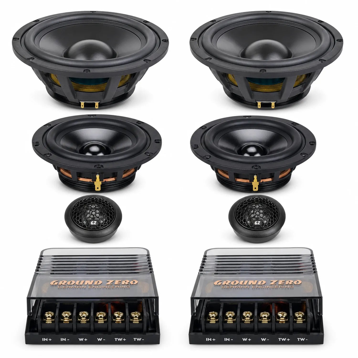 Ground Zero Uranium GZUC 165.3SQ 6.5 inch speaker set