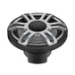 Le Hertz HMX 7.7 S-LD-G.2 est un haut-parleur coaxial noir et argenté, doté dune grille circulaire et dun design métallique épuré.