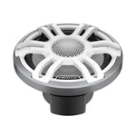 Hertz HMX 7.7 S-LD-SW.2 : haut-parleur audio pour voiture coaxial à 2 voies, doté dun cadre argenté, dune grille blanche, dun centre en maille et du logo Hertz sur la face avant.