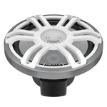 Le Hertz HMX 8.8 S-LD-SW.2 est un haut-parleur coaxial rond à 2 voies, doté dun cache blanc en forme détoile, dune grille centrale, dun cadre argenté et dun socle dencastrement noir.