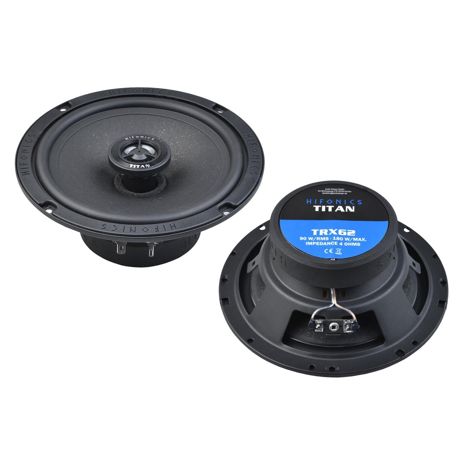 Haut-parleurs Coaxiaux Hifonics TRX62 16,5 Cm - 2 Voies, 90W RMS, Pour Autoradio - 13