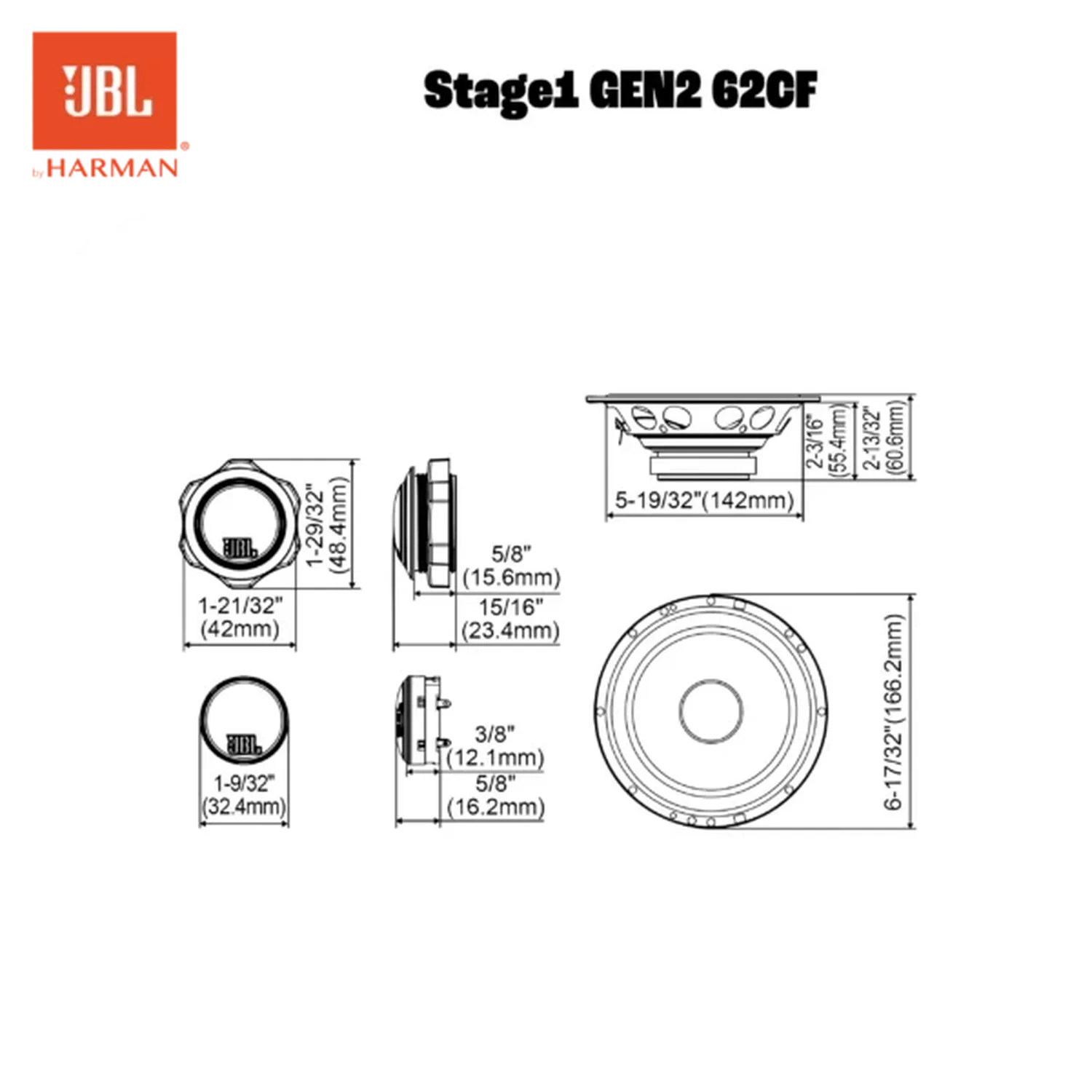 JBL-STAGE1 62CF-6.5" (16,5cm) Lautsprecherset-masori-kaufen