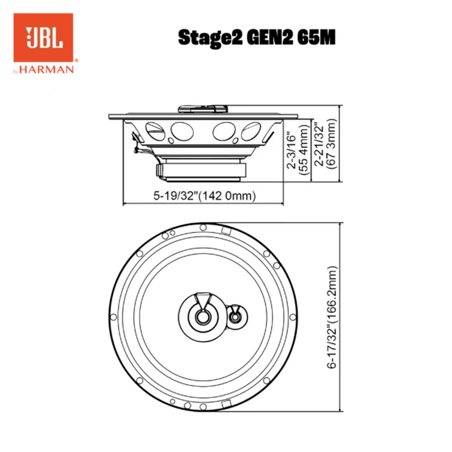 JBL-STAGE2 65M-6.5" (16,5cm) Koaxial-Lautsprecher-masori-kaufen