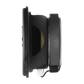 Seitenansicht eines JBL STAGE3 38F-Lautsprechers, die die Membran, den Rahmen und die Kabel vor weißem Hintergrund zeigt.