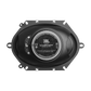 Ein schwarzer JBL-Autolautsprecher, Modell STAGE3 868F, ist von hinten zu sehen, wobei die Anschlussklemmen sichtbar sind.