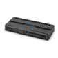 The JL Audio RD900/5 is a black 5-channel amplifier with multiple input/output ports, adjustment knobs, and connection terminals on its surface.