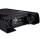 De Kicker Warhorse Series 49WXA36001 1-kanaals versterker heeft meerdere uitgangen, instelknoppen, een geventileerd robuust ontwerp en levert 3.600W RMS vermogen.