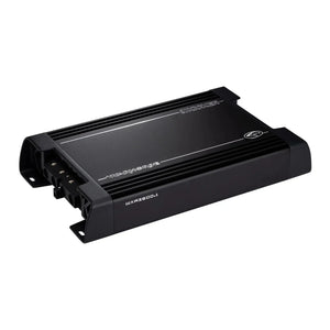Le Kicker Warhorse Series 49WXA36001 est un amplificateur noir rectangulaire à 1 canal avec des bornes visibles et une puissante sortie de 3600W RMS.