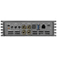 Le panneau arrière du Musway M6V4-512K comporte des boutons de sensibilité dentrée, des entrées AUX IN, optique, Bluetooth, DRC, des ports USB et une technologie 512K avancée.