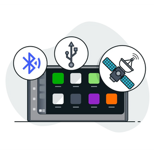 Masori-Einbau 2-DIN Autoradio mit USB, Mikrofon & Navigation-Einbauservice-masori-kaufen