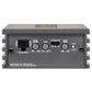 Panel frontal del amplificador de 2 canales Musway NX200.2 con protección EPS, puertos de entrada, mandos regulables, interruptores y luces indicadoras.